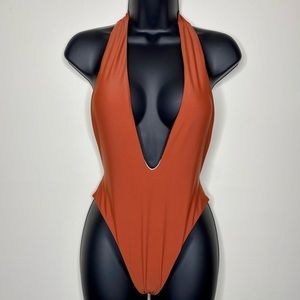 Rustic Orange One Piece Swimsuit
